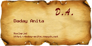 Daday Anita névjegykártya